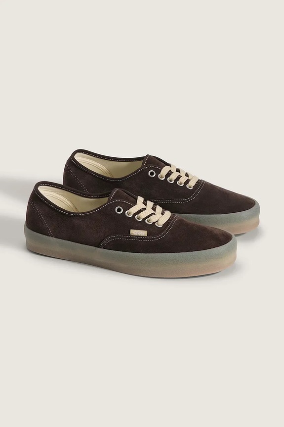 Vans Authentic teniși înalți piele întoarsă VN000D7Y3N11 maro SS26