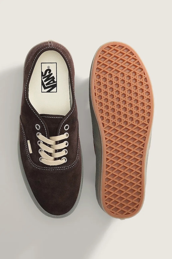 Vans Authentic teniși înalți piele întoarsă maro VN000D7Y3N11