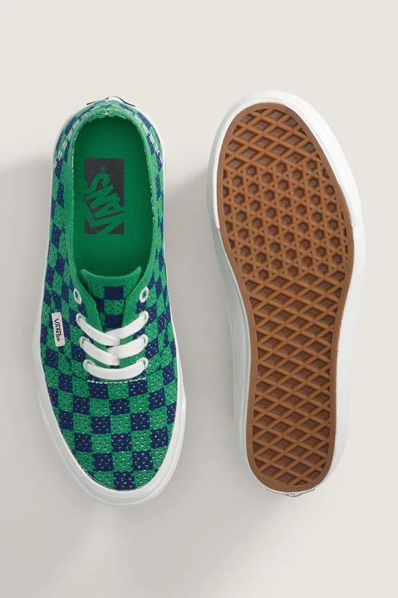 Vans LX Premium Authentic 44 EK Checkerboard tenisky zelená VN000EJC5W31