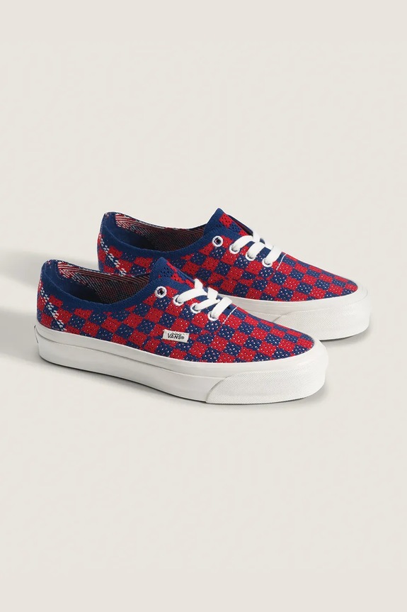 Vans LX Premium Authentic 44 EK Checkerboard tenisky VN000EJCRDB1 červená SS26