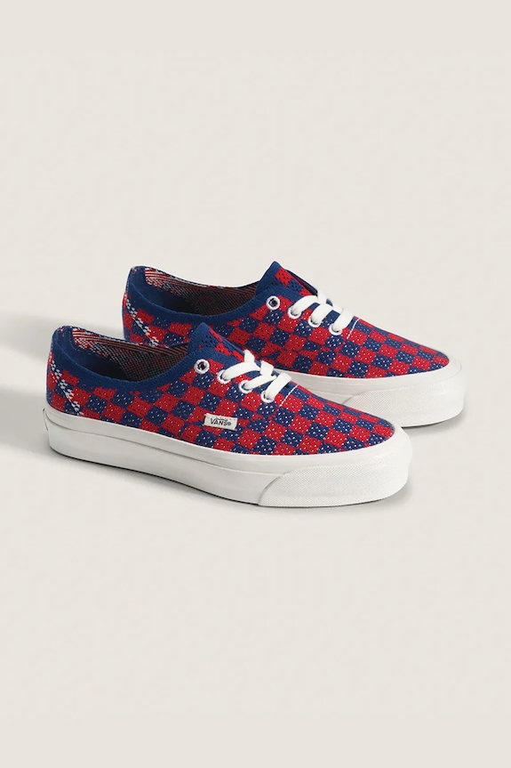 Vans LX Premium Authentic 44 EK Checkerboard tenisky VN000EJCRDB1 červená SS26