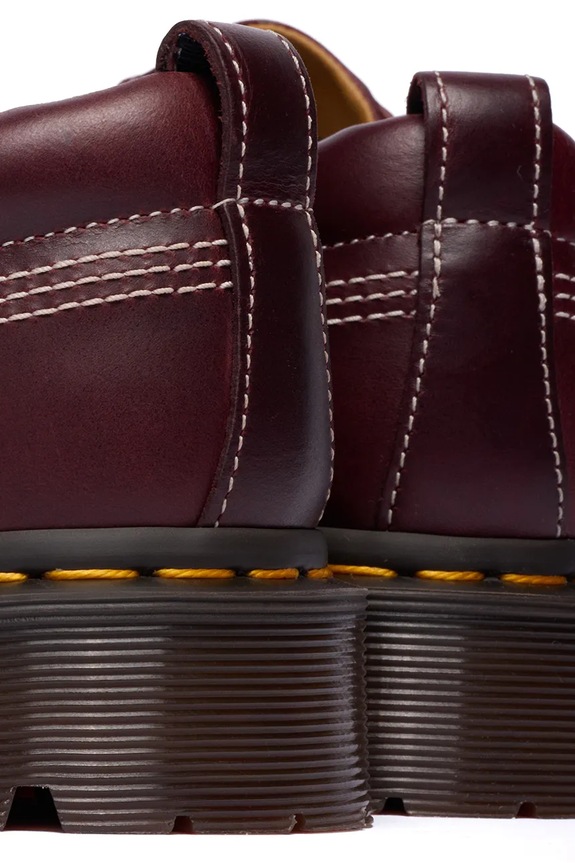 Dr. Martens półbuty skórzane Lowell bordowy DM31817600