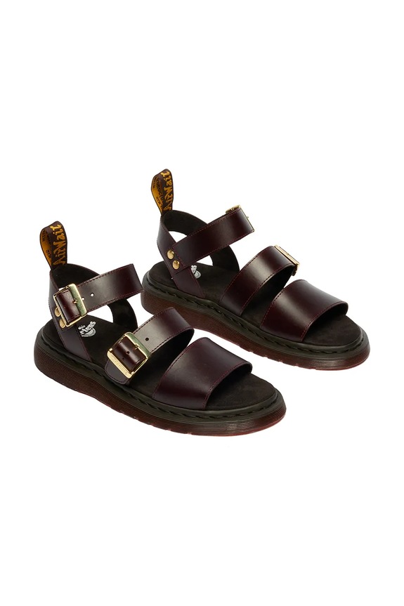 Dr. Martens Gryphon sandały rzymianki skórzane DM42329200 brązowy SS26
