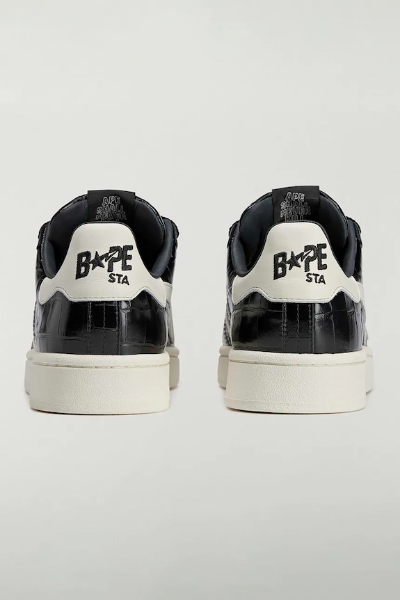 Παπούτσια Δερμάτινα sneakers adidas Originals x BAPE KJ8851 μαύρο
