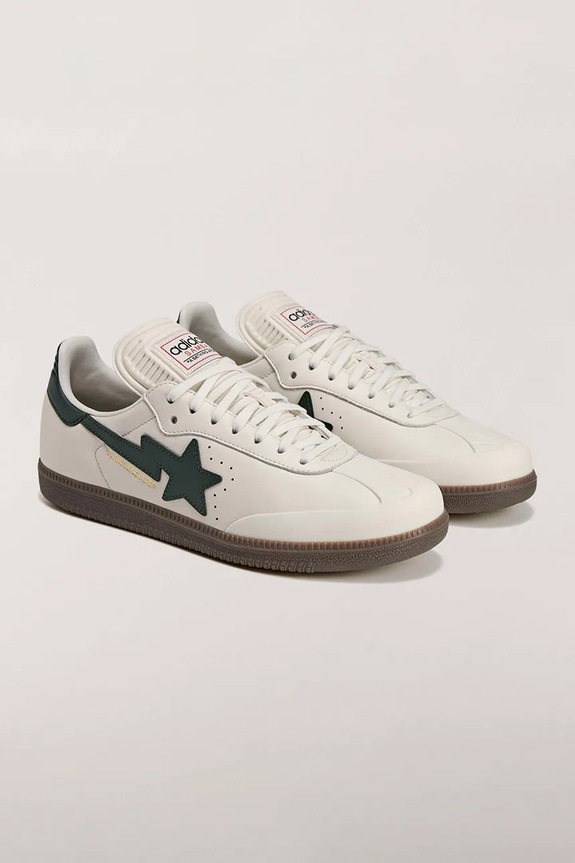 Δερμάτινα sneakers adidas Originals x BAPE KJ8852 μπεζ SS26