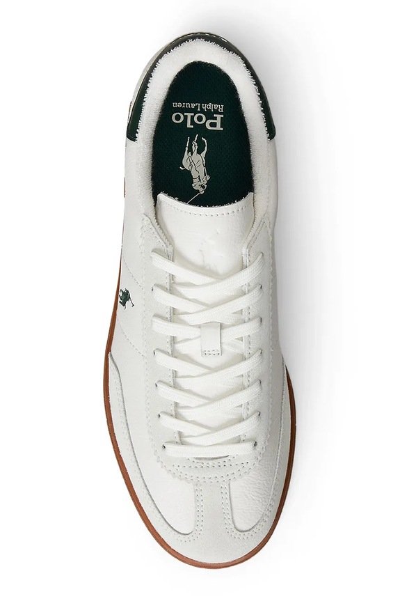 Încălțăminte Polo Ralph Lauren Bedford Pp sneakers din piele 809973701006 alb