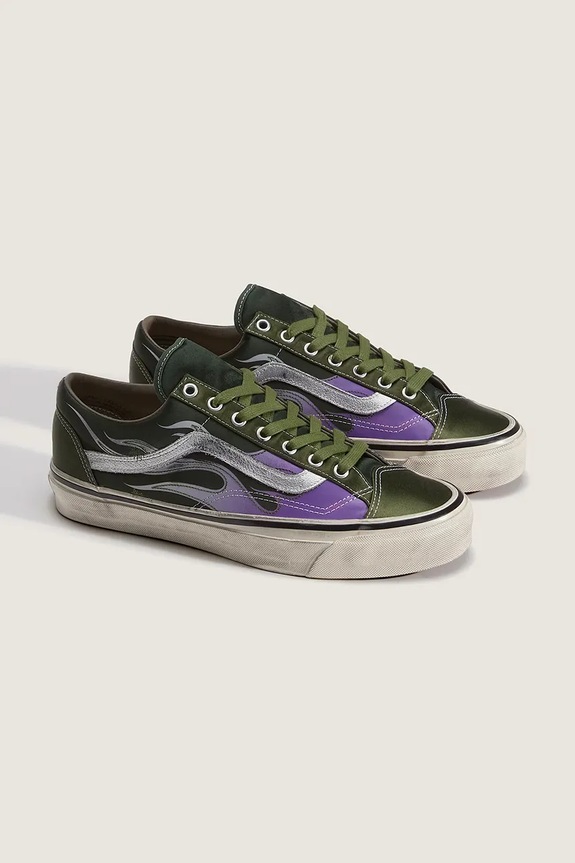 Vans LX Old Skool 36 teniși pentru femei scurți VN000D9RGRK1 verde SS26