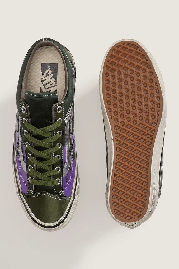 Vans LX Old Skool 36 teniși pentru femei scurți verde VN000D9RGRK1