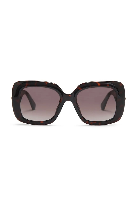 Kurt Geiger London štvorcové slnečné okuliare dámske Kensington hnedá 5510131679