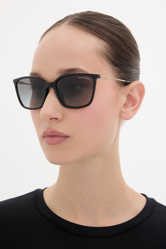 Akcesoria Armani Exchange okulary przeciwsłoneczne damskie 0AX4171SU czarny