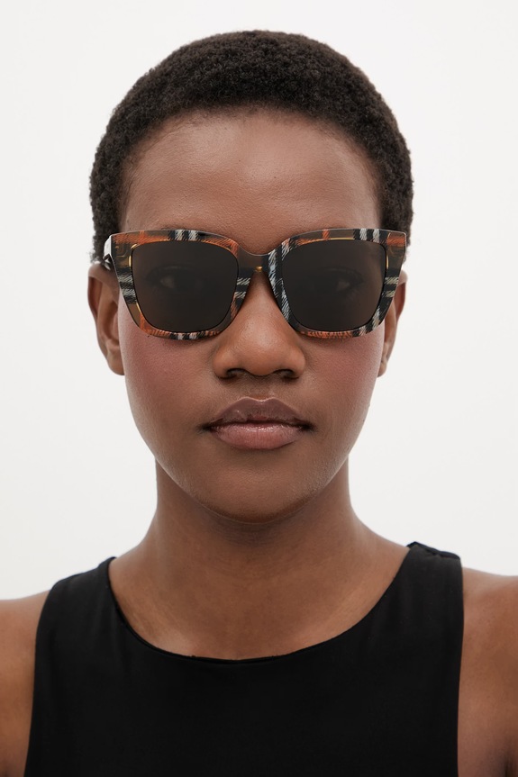 Burberry ochelari de soare de damă 0BE4487 portocaliu SS26