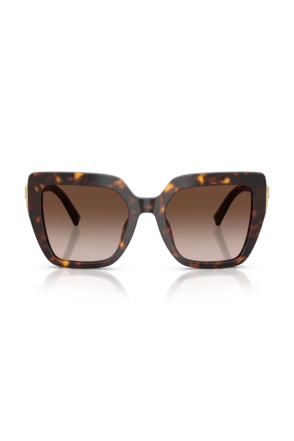 Doplnky Dolce & Gabbana štvorcové slnečné okuliare dámske 0DG4538 hnedá