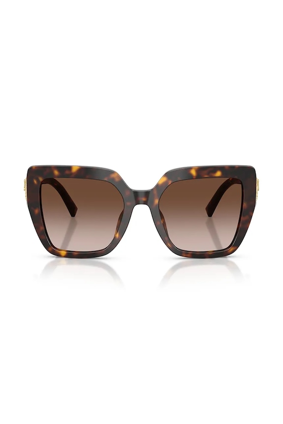 Doplnky Dolce & Gabbana štvorcové slnečné okuliare dámske 0DG4538 hnedá