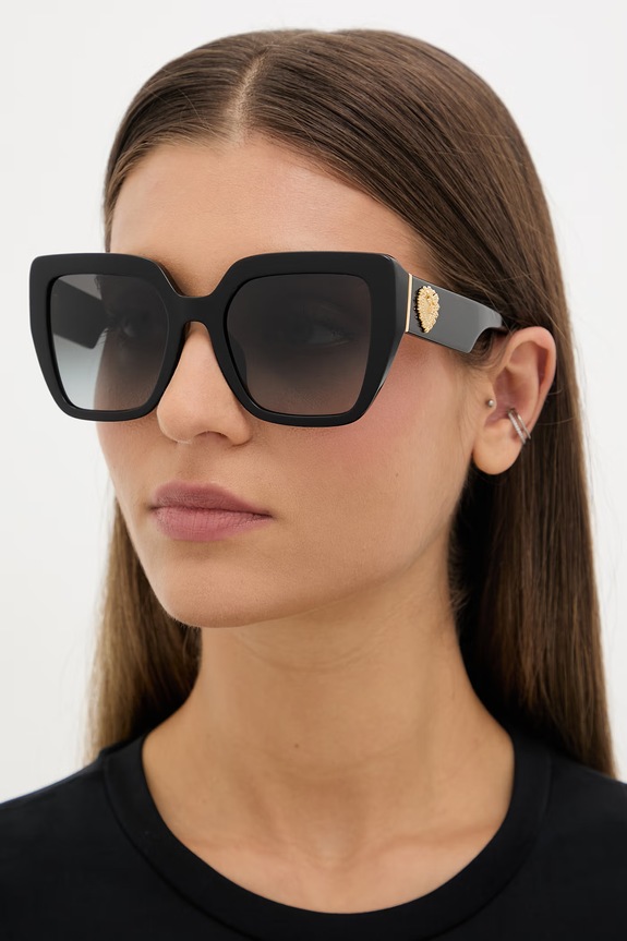 Dolce & Gabbana štvorcové slnečné okuliare dámske čierna 0DG4538