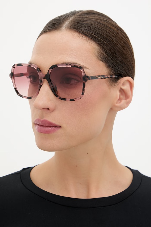 Dolce & Gabbana ochelari de soare rotunzi pentru femei roz 0DG4539
