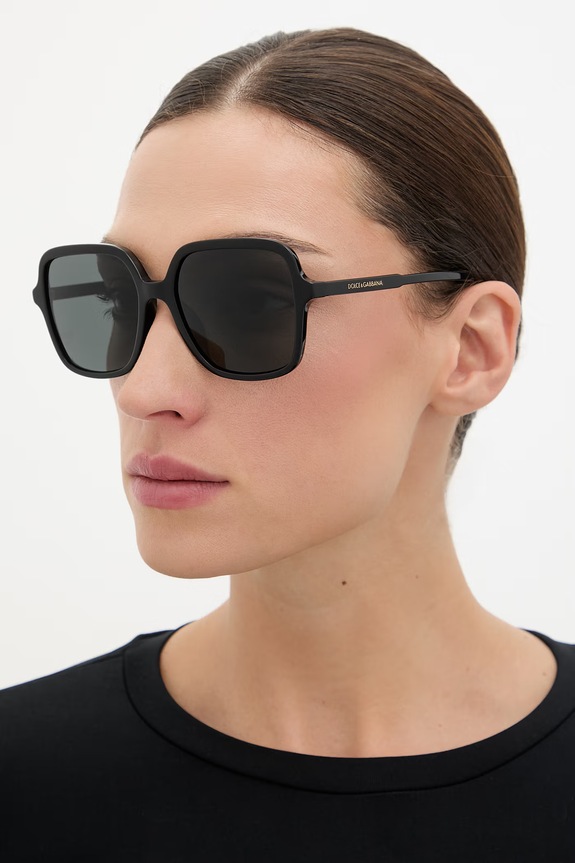 Dolce & Gabbana ochelari de soare rotunzi pentru femei negru 0DG4539