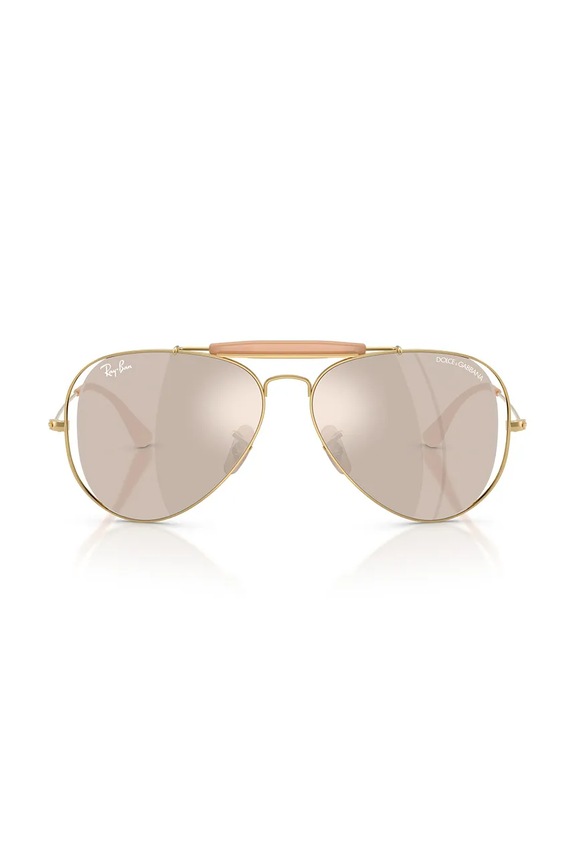 Ray-Ban okulary przeciwsłoneczne pilotki damskie RAY-BAN X DOLCE&GABBANA 0RB3029M beżowy SS26