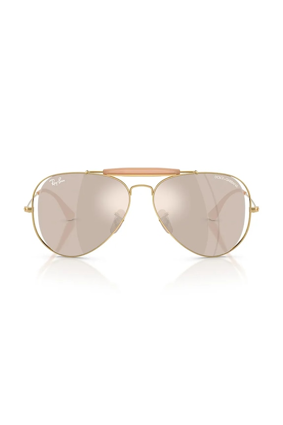 Ray-Ban okulary przeciwsłoneczne pilotki damskie RAY-BAN X DOLCE&GABBANA 0RB3029M beżowy SS26