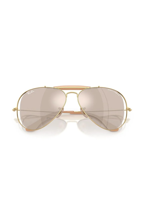 Ray-Ban okulary przeciwsłoneczne pilotki damskie RAY-BAN X DOLCE&GABBANA 0RB3029M beżowy