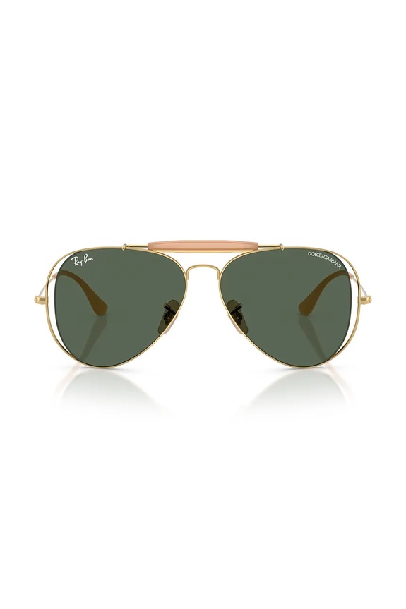 Akcesoria Ray-Ban okulary przeciwsłoneczne pilotki damskie RAY-BAN X DOLCE&GABBANA 0RB3029M złoty