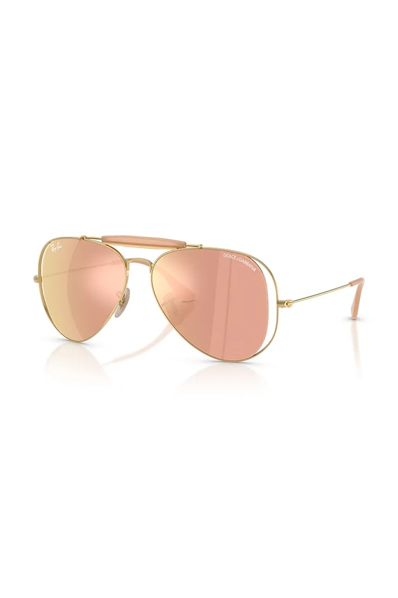 Ray-Ban okulary przeciwsłoneczne pilotki damskie RAY-BAN X DOLCE&GABBANA pomarańczowy 0RB3029M