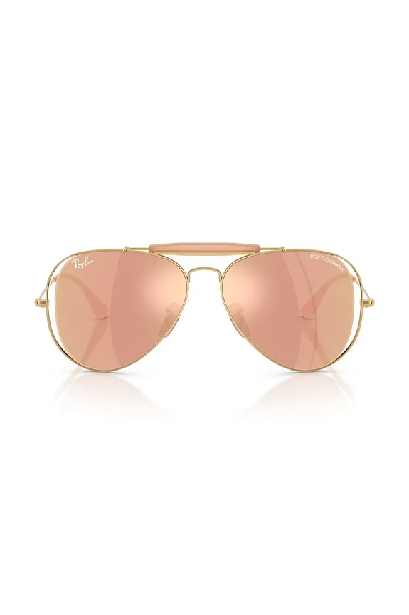 Ray-Ban okulary przeciwsłoneczne pilotki damskie RAY-BAN X DOLCE&GABBANA 0RB3029M pomarańczowy SS26
