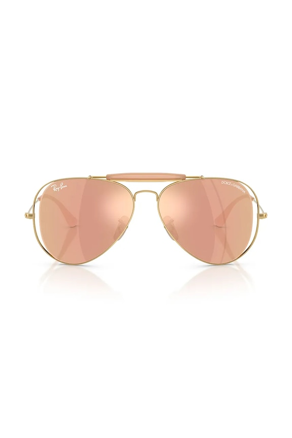 Ray-Ban okulary przeciwsłoneczne pilotki damskie RAY-BAN X DOLCE&GABBANA 0RB3029M pomarańczowy SS26