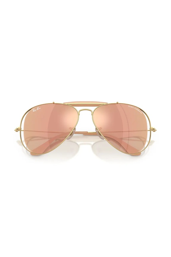 Ray-Ban okulary przeciwsłoneczne pilotki damskie RAY-BAN X DOLCE&GABBANA 0RB3029M pomarańczowy