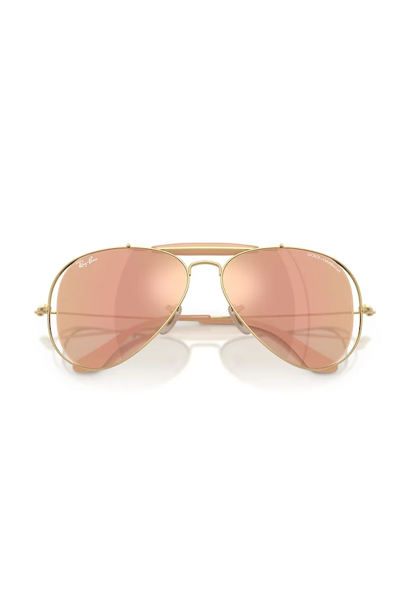 Ray-Ban okulary przeciwsłoneczne pilotki damskie RAY-BAN X DOLCE&GABBANA 0RB3029M pomarańczowy