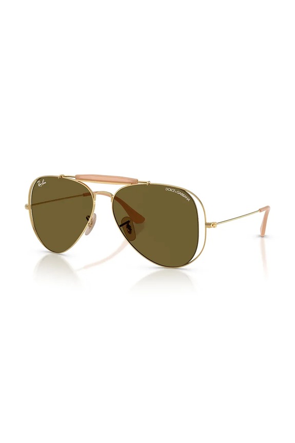 Ray-Ban okulary przeciwsłoneczne pilotki damskie RAY-BAN X DOLCE&GABBANA 0RB3029M złoty SS26