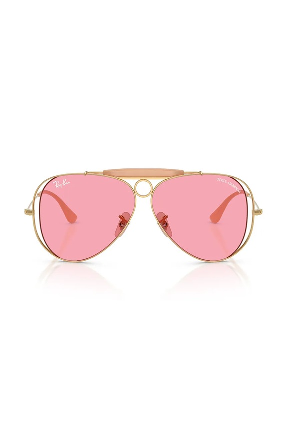 Akcesoria Ray-Ban okulary przeciwsłoneczne damskie RAY-BAN X DOLCE&GABBANA 0RB3138M złoty