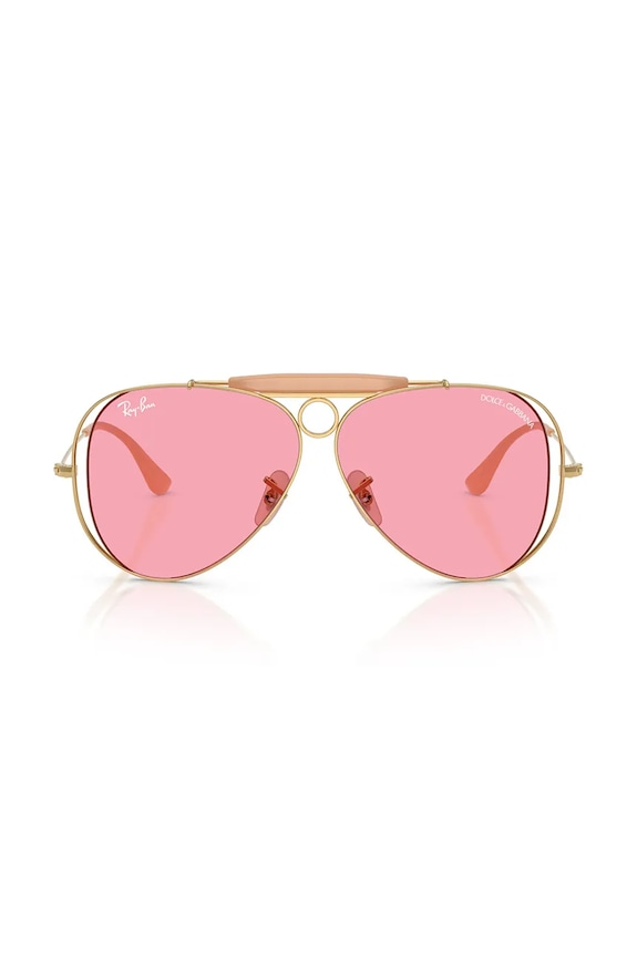 Akcesoria Ray-Ban okulary przeciwsłoneczne damskie RAY-BAN X DOLCE&GABBANA 0RB3138M złoty