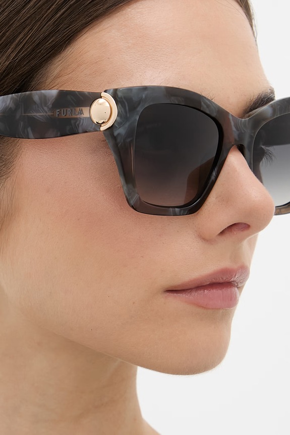 Akcesoria Furla okulary przeciwsłoneczne kocie oczy damskie WD00177.A.0116.4863S granatowy