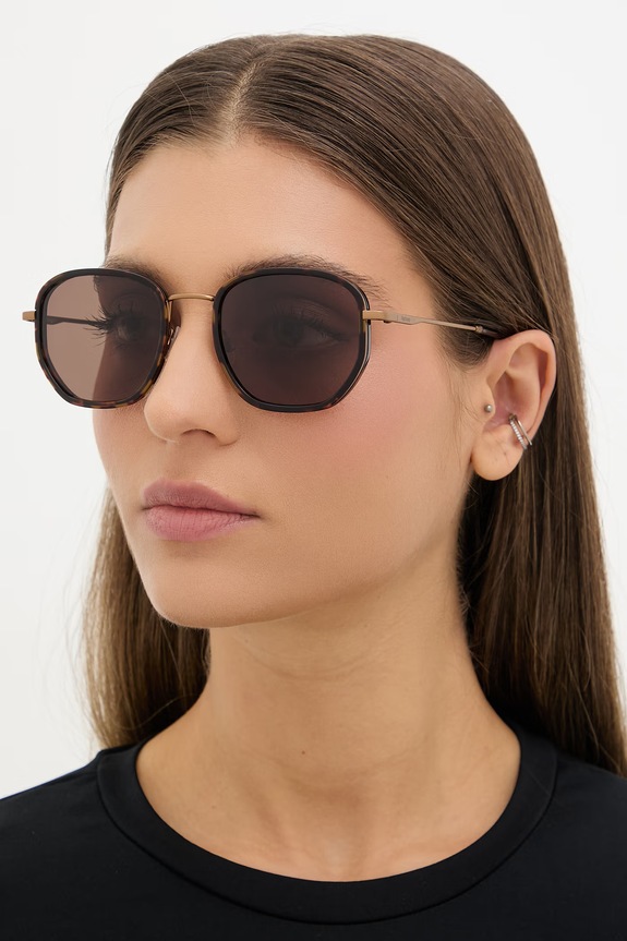Barbour okulary damskie brązowy BAS.3077