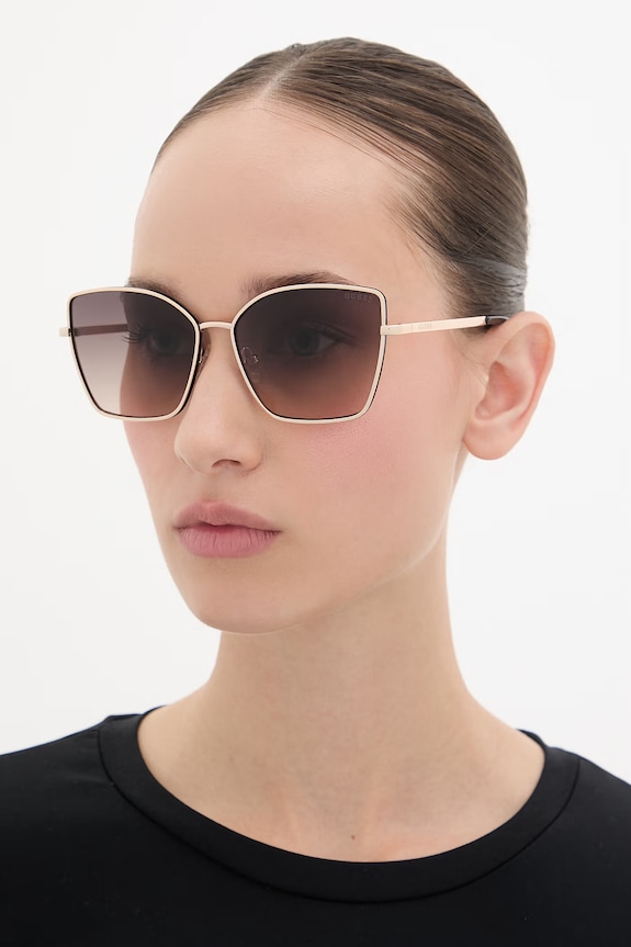 Guess ochelari de soare cat eye pentru femei aur GF00014.5732F