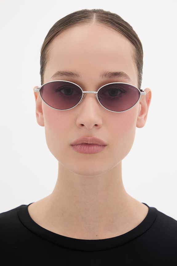 Guess okulary przeciwsłoneczne damskie srebrny GF00013.5410B