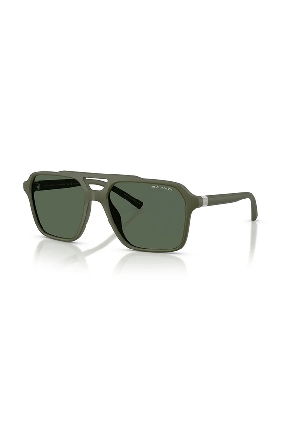 Armani Exchange sončna očala aviator moška zelena 0AX4166SU