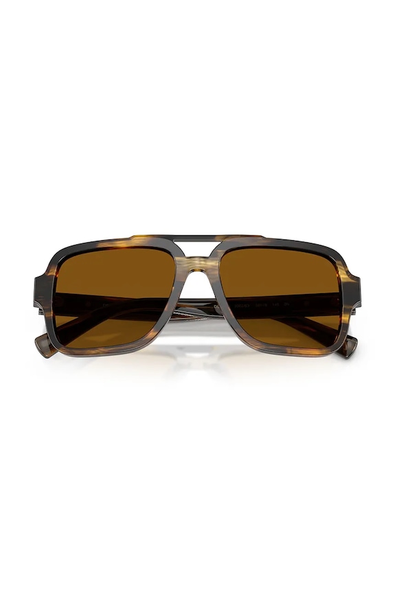 Dolce & Gabbana okulary przeciwsłoneczne pilotki męskie 0DG4544 brązowy