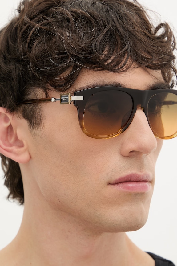 Akcesoria Dolce & Gabbana okulary przeciwsłoneczne męskie 0DG4546 brązowy
