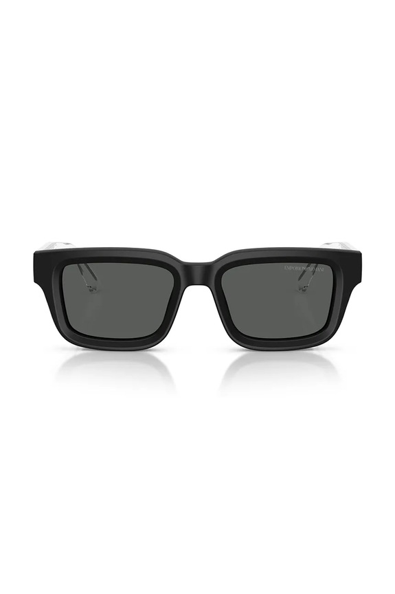 Emporio Armani okulary przeciwsłoneczne kwadratowe męskie 0EA4270 czarny SS26