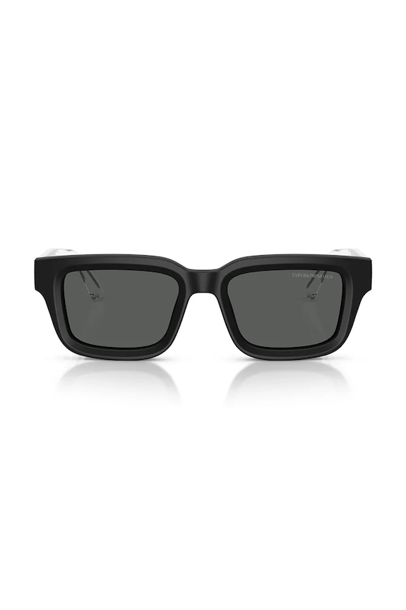 Emporio Armani okulary przeciwsłoneczne kwadratowe męskie 0EA4270 czarny SS26
