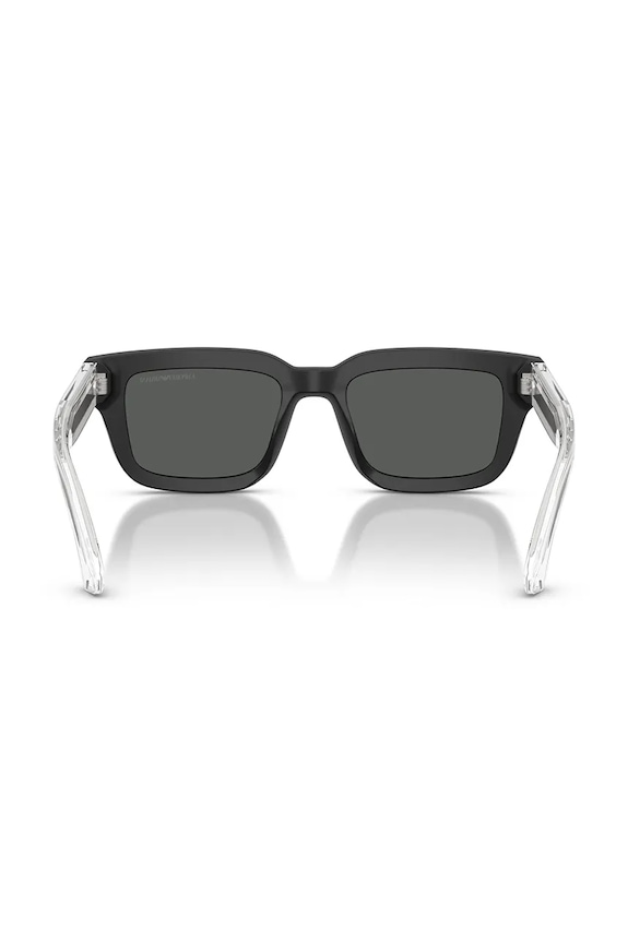Emporio Armani okulary przeciwsłoneczne kwadratowe męskie czarny 0EA4270
