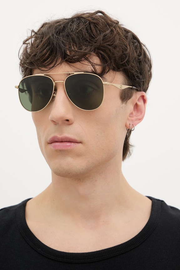 Coach okulary przeciwsłoneczne pilotki damskie złoty 0HC7190