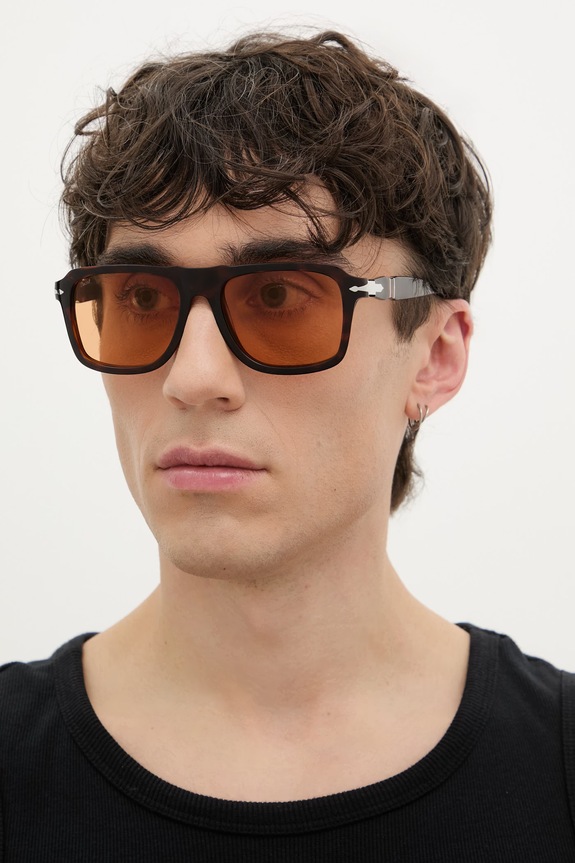 Persol okulary przeciwsłoneczne męskie brązowy 0PO8002S