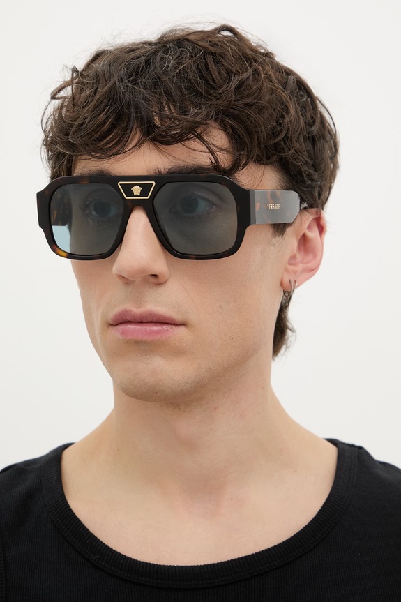 Versace okulary przeciwsłoneczne męskie brązowy 0VE4508U