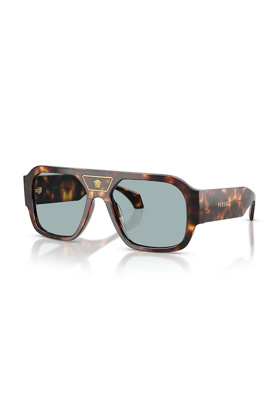 Versace okulary przeciwsłoneczne męskie 0VE4508U brązowy SS26
