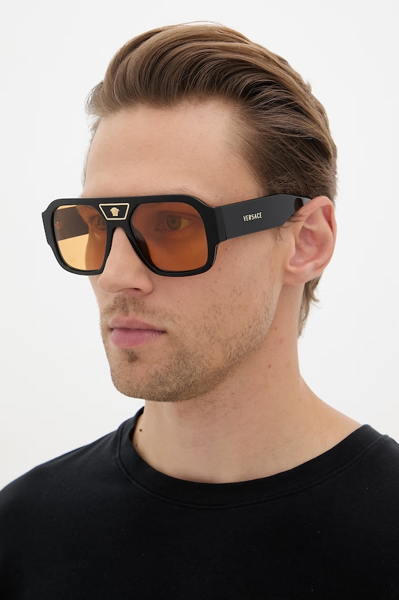 Versace okulary przeciwsłoneczne męskie czarny 0VE4508U