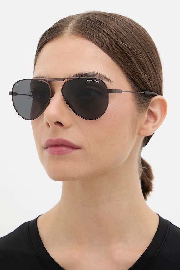 Accesorii Armani Exchange ochelari de soare aviator 0AX2060S maro