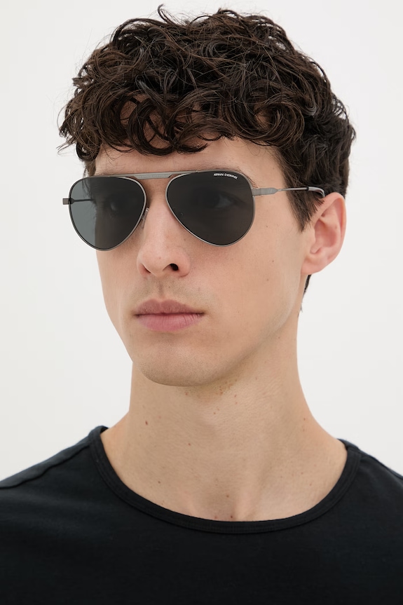 Armani Exchange okulary przeciwsłoneczne pilotki 0AX2060S szary SS26