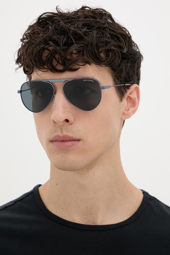 Armani Exchange ochelari de soare aviator 0AX2060S albastru SS26